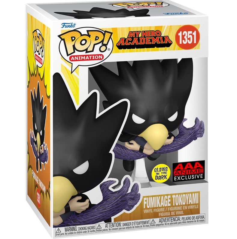 Funko Pop! My Hero Academia - Fumikage Tokoyami Fallen Angel (Glow in the Dark) #1351 - Anime Exclusive