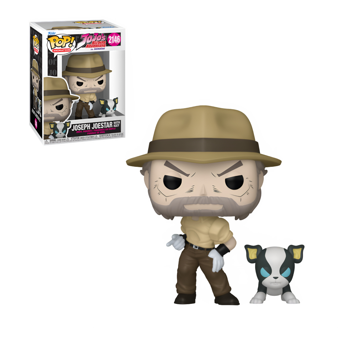 Funko Pop! Joseph Joester con Iggy - JoJo's Bizarre Adventure