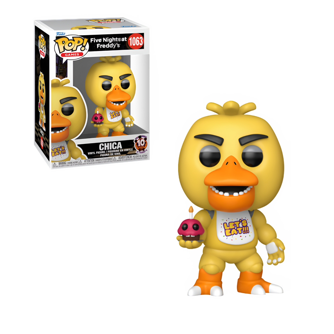 Funko Pop! Chica with Cupcake (10th Anniversary) - Five Nights at Freddy's