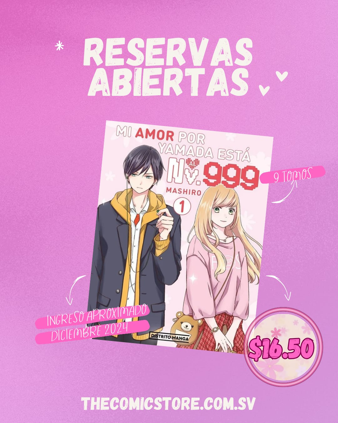 Mi amor por yamada esta al NV 999