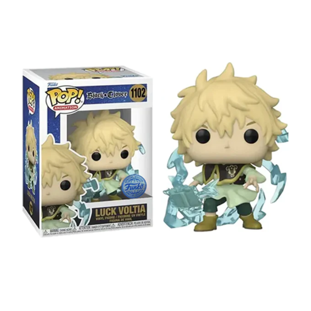 Funko Pop! Black Clover - Luck Voltia #1102 - Exclusive ( Funko Sticker )