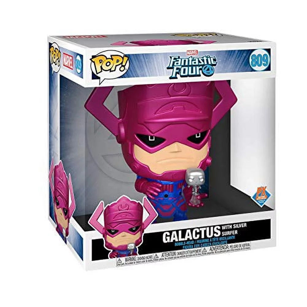 Funko Pop! Fantastic Four - Galactus with Silver Surfer Metallic 10" #809