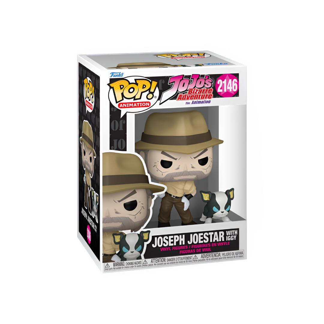 Funko Pop! Joseph Joester con Iggy - JoJo's Bizarre Adventure