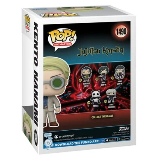 Funko Pop! Jujutsu Kaisen Kento Nanami Glow-in-the-Dark #1490 - Entertainment Earth Exclusive