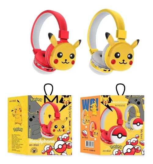 Audifonos inalámbricos con Bluetooth - Pikachu