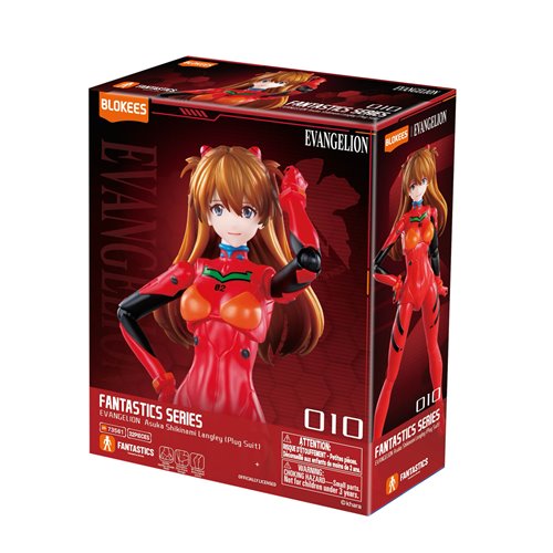 Neon Genesis Evangelion Fantastics Series Asuka Shikinami Langley Plug Suit Model Kit Neon Genesis Evangelion Blokees Model K