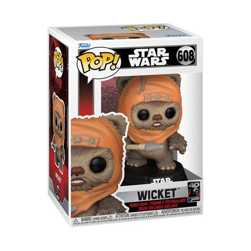 Funko Pop! Star Wars: Return of the Jedi 40th Anniversary Wicket Figure #608