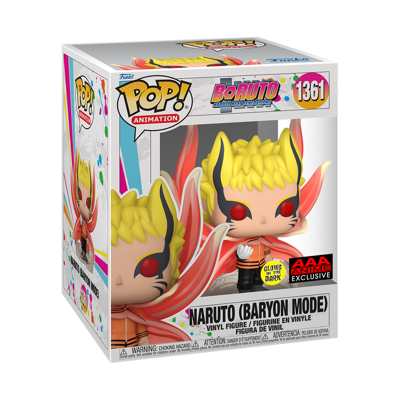 Funko Pop! Boruto: Naruto next generations - Naruto (Baryon Mode) (Glows in the Dark) Anime Exclusive #1361