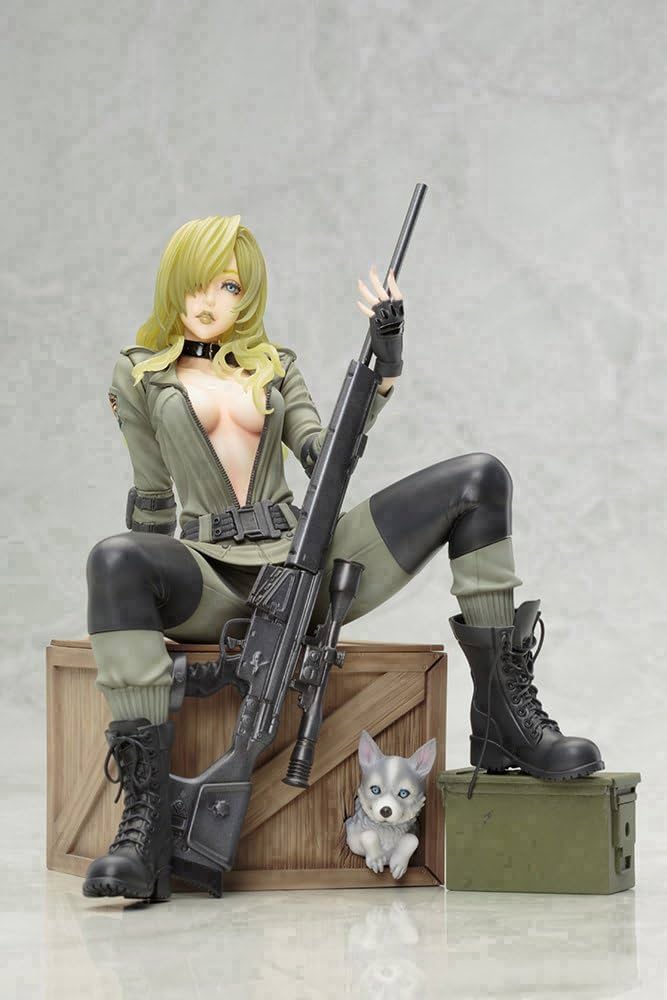 Figura de escala 1/7 Metal Gear Solid Pretty Sniper Wolf, en PVC pintado