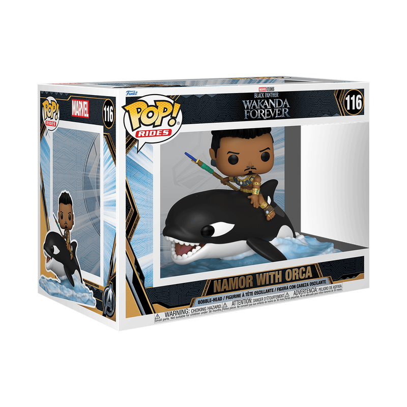 Funko Pop! Marvel - Ride Super Deluxe - Namor with Orca #116